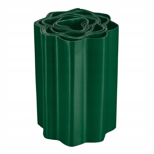 Green wavy flexible PVC garden edging for a neat and attractive garden border