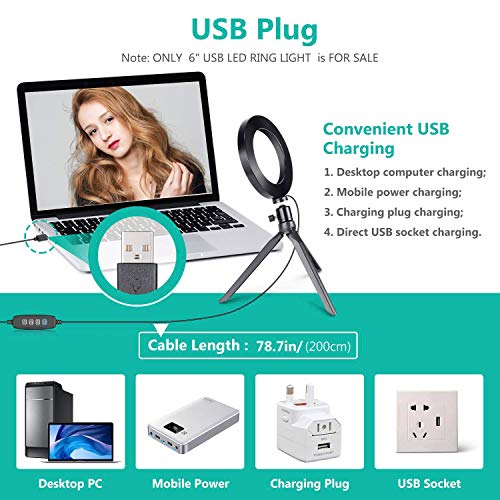 Oebld - Dimmable 10" Ring Light with 3 Modes & 10 Brightness Levels for Streaming