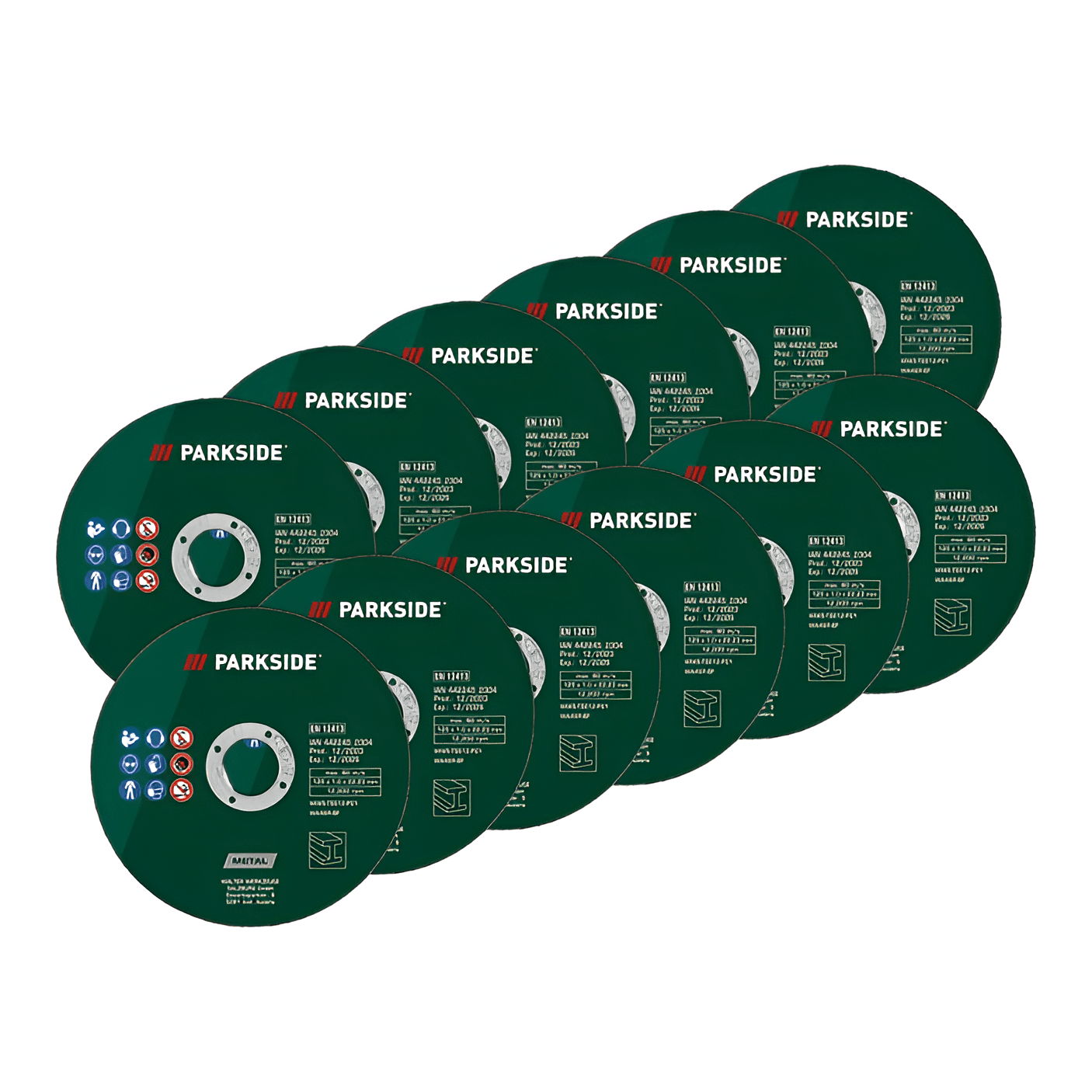 Parkside - Cutting Discs Set (12 peices) 