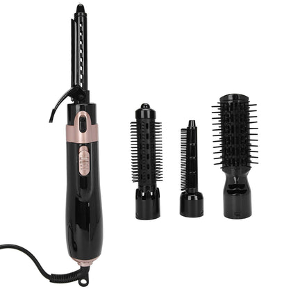 Hair Dryer Brush, 4 in 1 Hot Air Brush Hair Blow Dryer Brushes Set Volumizer Curler Combo with Interchangeable Brush Head Automatic Hair Curler Curling Iron