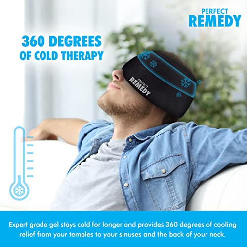 Perfect Remedy - 360° Migraine Relief Cap with Ice Pack for Headache Relief