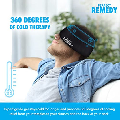 Perfect Remedy - 360° Migraine Relief Cap with Ice Pack for Headache Relief