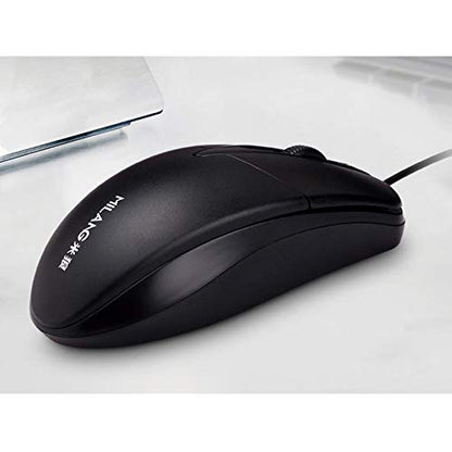 Prettyia - Ergonomic USB Wired Mouse with 1000 DPI Precision for Gaming