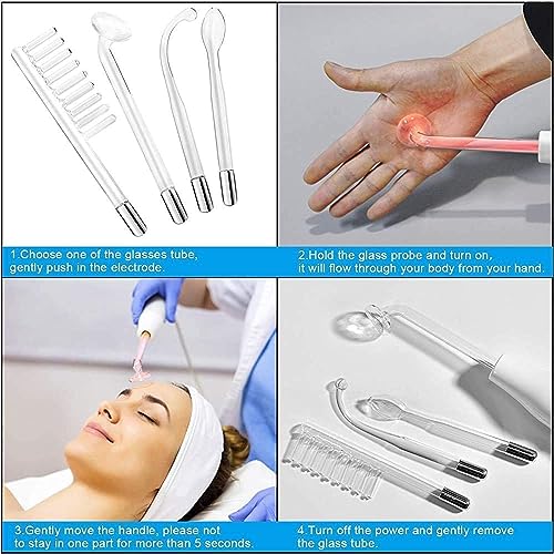 Reliefto - Portable High Frequency Facial Wand for Acne, Wrinkles & Dark Circles