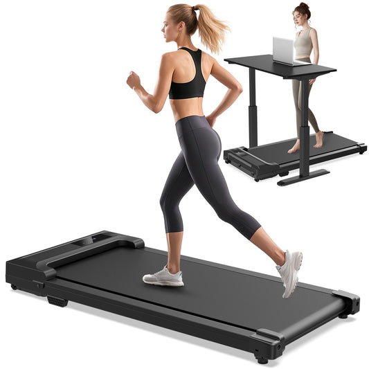 Walking Pad Treadmill for Home - Under Desk Treadmills Mini Portable Walking Running Machine Slim Compact Motorized Electric Treadmill with Adjustable Speed Remote