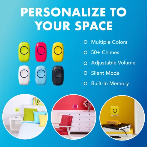 SadoTech - Wireless Doorbell with 1000 Feet Range, LED Flash, Battery Operated