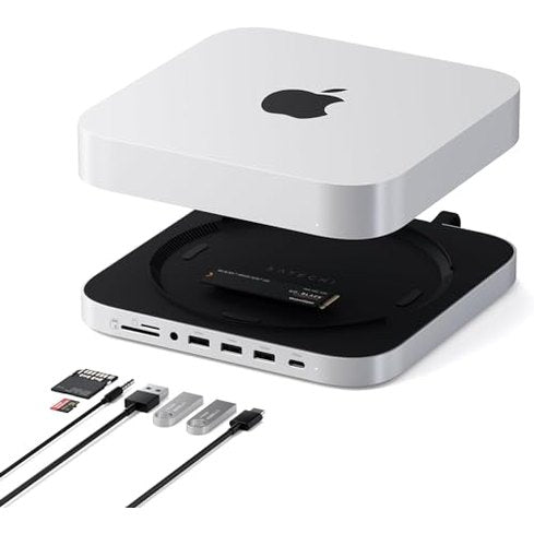Satechi Mac Mini Hub & Stand with NVME/SATA SSD Enclosure