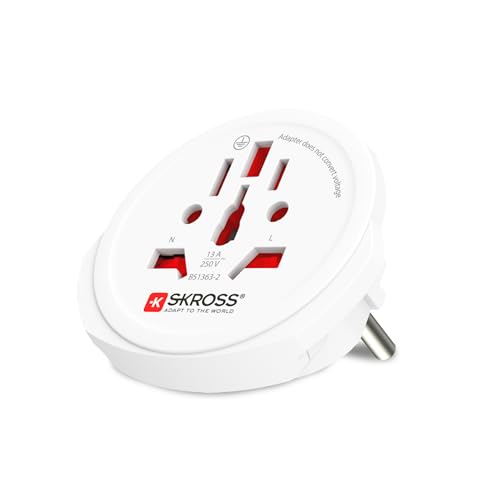 Skross World to Europe Travel Adapter - Compact and Versatile