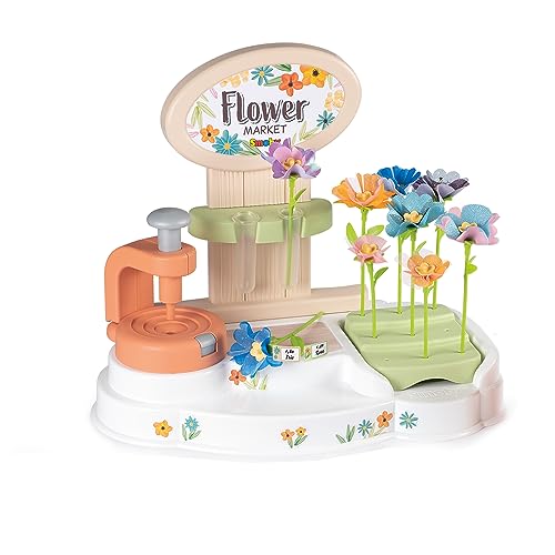 Create beautiful fabric flower bouquets with Smoby's 100-piece DIY Flower Market set. Perfect for kids aged 3+, this arts & crafts kit sparks creativity! Keywords: Smoby, DIY flower set, kids crafts, fabric bouquets