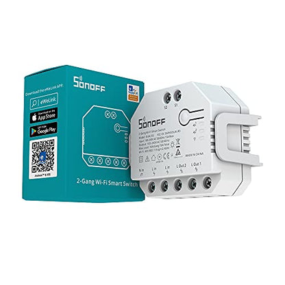 Sonoff Dual WiFi Smart Switch - Remote Control & Power Metering