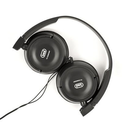 Trevi - Comfortable Stereo TV Headphones with In-Built Volume Control, 32 Ohm Impedance, High Acoustic Quality