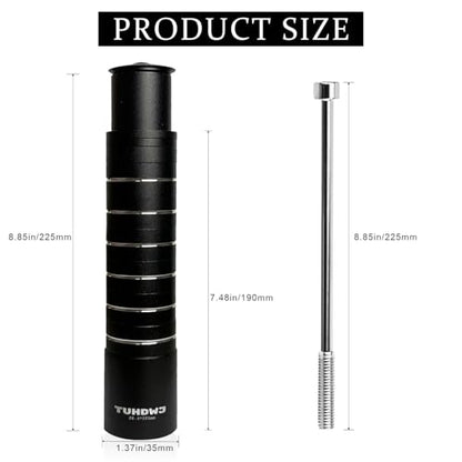 Tuhdwj - Aluminum Alloy Bike Stem Riser, 1-1/8" Extender with Hex Wrench