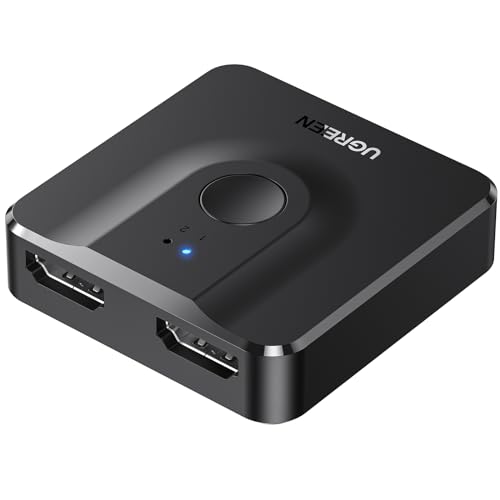 UGREEN 4K HDMI Switch - 2 Inputs, 1 Output, Dolby Atmos Compatible