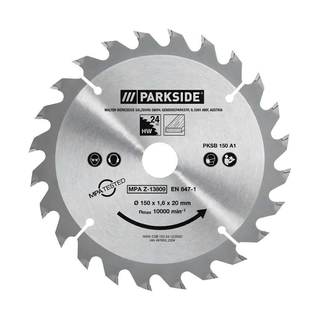 PARKSIDE® 150mm Circular Saw Blade with 24 Teeth