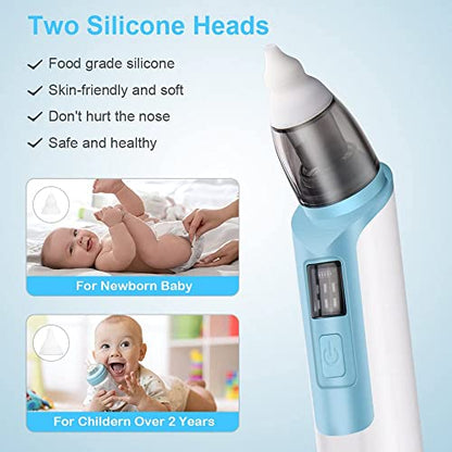 Uraqt - Electric Baby Nasal Aspirator with 6 Suction Levels & 2 Sizes