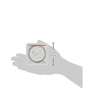 Vemer - Electromechanical Timer with Daily Programming, Plug-in Tabs, Wall/DIN Rail Mount