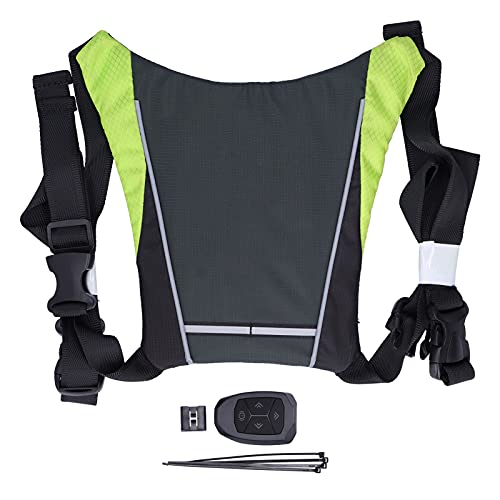 Vgeby Wireless LED Bicycle Vest with Remote Control for Safety