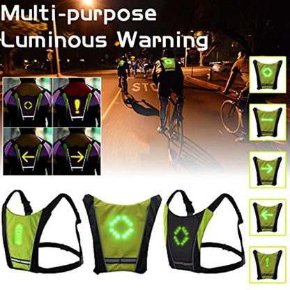 Vgeby - Wireless LED Indicator Bicycle Vest with Remote Control for Safety