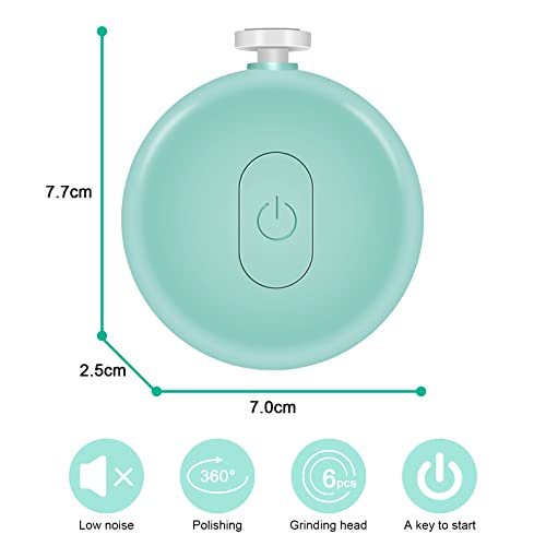 Vicloon - Electric Baby Nail Trimmer Set, 6-in-1 Grooming Kit, Safe & Quiet