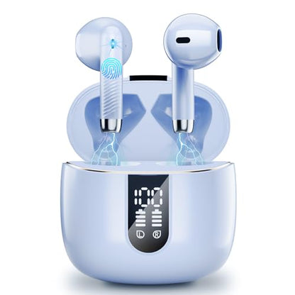 Experience Wasart Bluetooth 5.4 Earbuds with 40H playtime, HiFi sound, and IP7 waterproof design. Perfect for Android and iOS users. Shop now! Keywords: Bluetooth earbuds, wireless headphones, waterproof