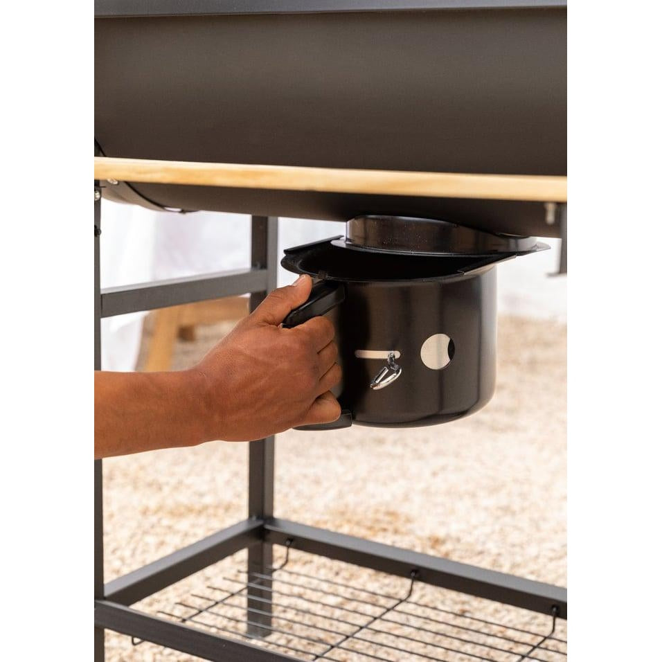 Create - BBQ Smoker Charcoal Grill With Wheels