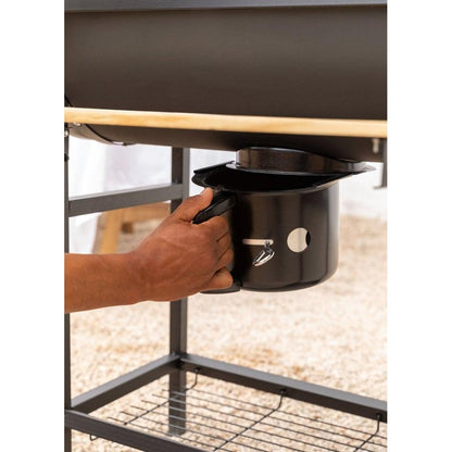Create - BBQ Smoker Charcoal Grill With Wheels