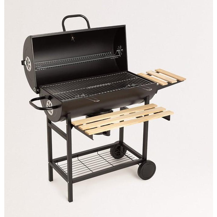 Create - BBQ Smoker Charcoal Grill With Wheels