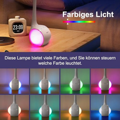 Wilit - RGB Children's Desk Lamp with Dimmable Touch Control & 3 Brightness Levels