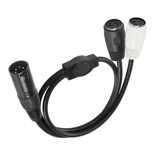 Xmsjsiy MIDI 5 Pin DIN to XLR Splitter Y Adapter Cable for keyboards