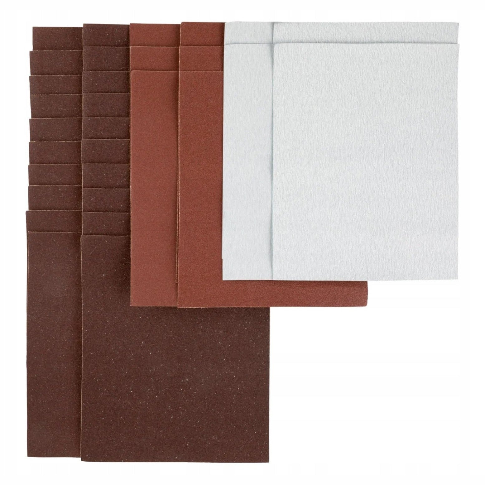 30 assorted Parkside sandpaper sheets in 3 types