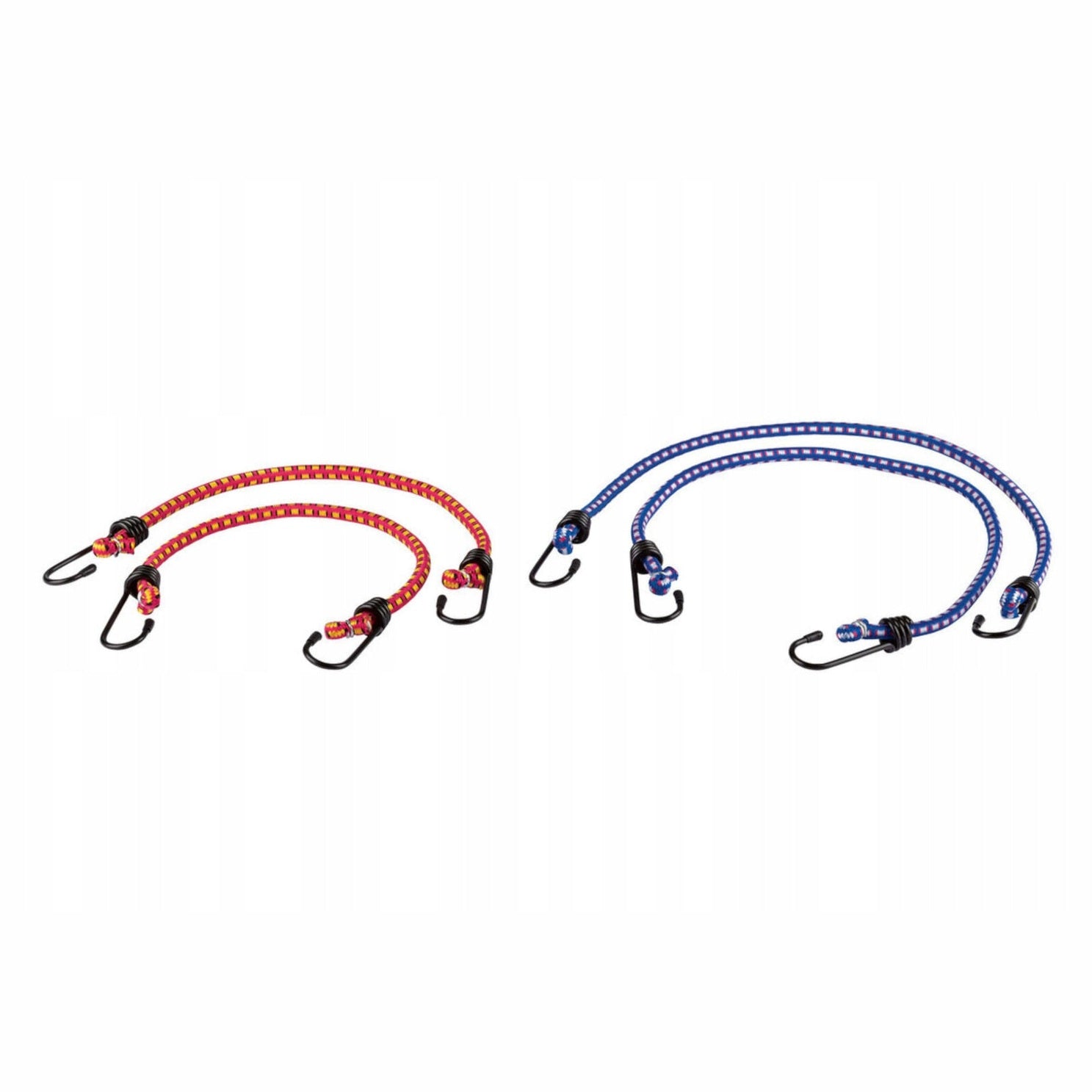 Set of 4 elastic luggage straps with hooks for securing bags