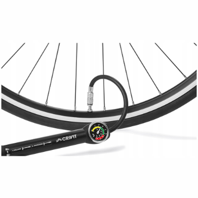 CRIVIT® - Bicycle Hand Pump with Pressure Gauge