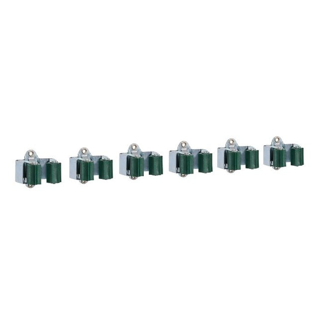 Metal wall-mounted garden tool holder by PARKSIDE, designed to hold shovels and rakes