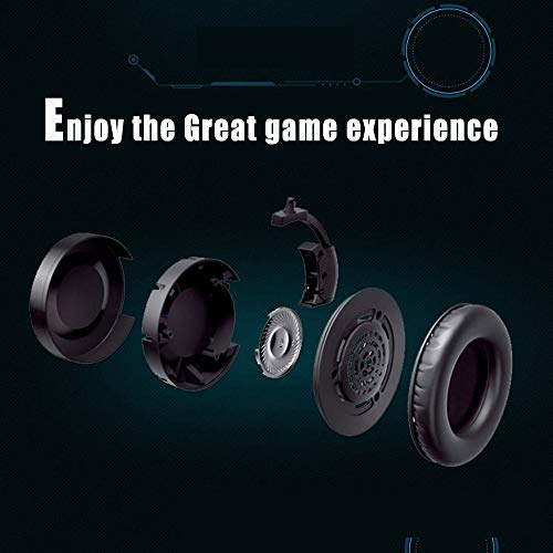 iKiKin - Gaming Headset for PS4/Xbox One, Stereo Sound, Noise Canceling, LED Light