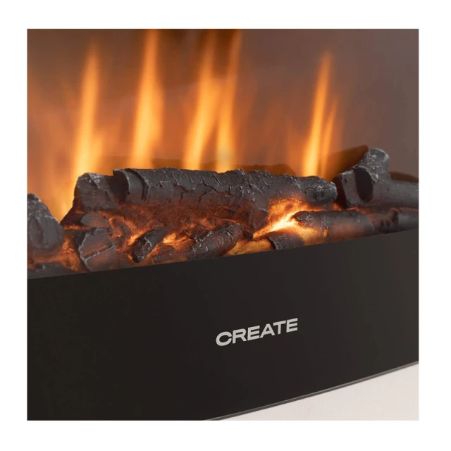 CREATE - IKOHS Electric Wall Fireplace with Remote Control – 2000W