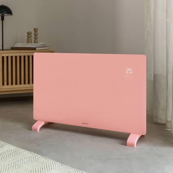 Create - WARM CRYSTAL 2000W –pink Electric Glass Convector with WiFi, LED Touch Screen, and 2 Power Levels (Copy)