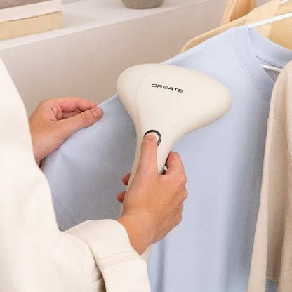 CREATE /IRON DUAL PRO/Horizontal & Vertical Steam Iron 800ml Black/2 in 1 Design, 4 Ironing Modes, Steam Boost & Dry Ironing, Non-stick Plate, 1630W/Off white