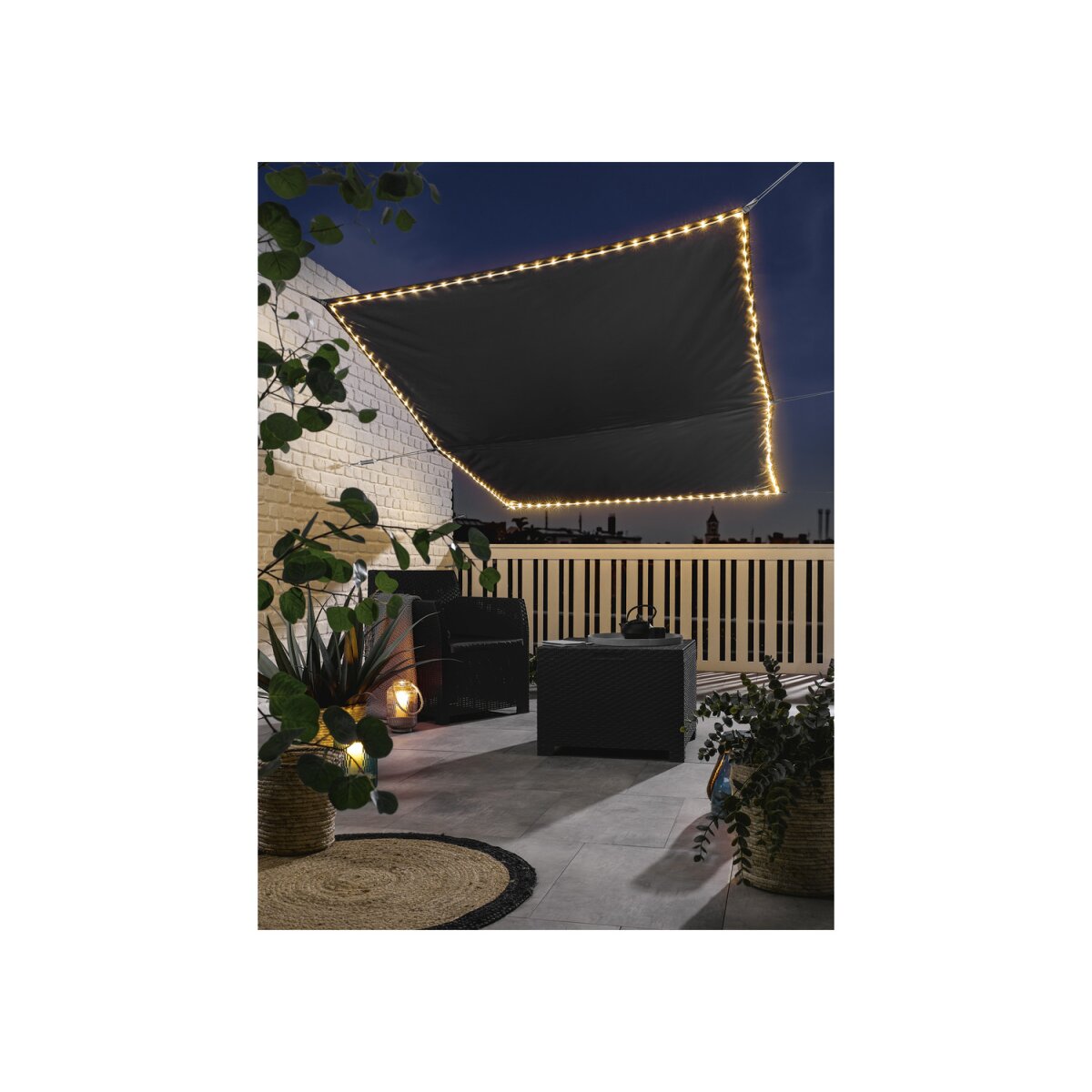 LIVARNO -  home Sun awning with LED lighting, 300 x 200 cm