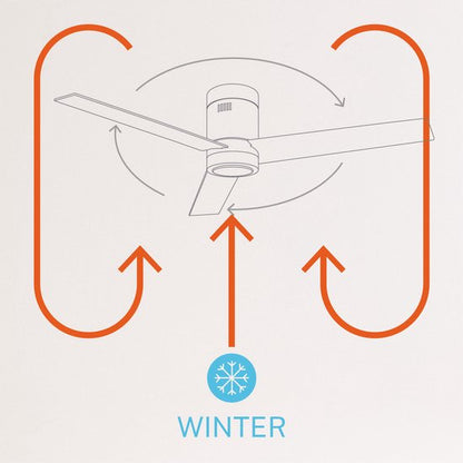 Create - Wind Minimal Dc / Quiet 40w / Ceiling Fan With Remote Control - 6 Speeds/ Summer/winter Function/132 Cm (With Light)