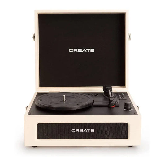 Create - Portable Turntable With Bluetooth / WHITE