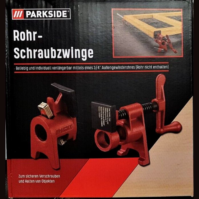 Adjustable Red Metal Pipe Clamp 3/4 Inch